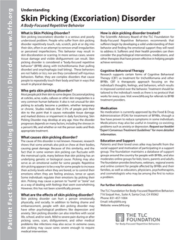 Skin Picking (Excoriation) Disorder