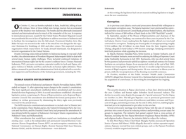 Indonesia 249 at This Writing, the Legislature Had Not Yet Enacted Enabling Legislation to Imple- INDONESIA Ment the New Constitution