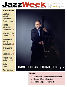 DAVE HOLLAND THINKS BIG P10 More News