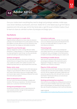 Adobe XD CC Design, Prototype, and Share Engaging User Experiences for Your Customers and with Your Team