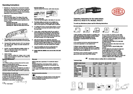 Operating Instructions