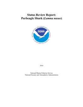 Status Review Report: Porbeagle Shark (Lamna Nasus)