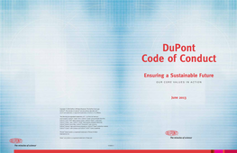 Dupont Code of Conduct