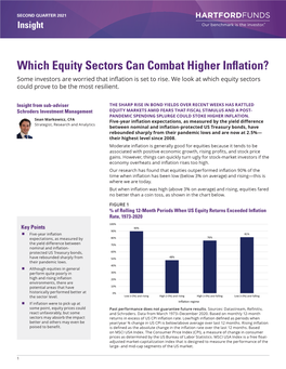 Which Equity Sectors Can Combat Higher Inflation? Some Investors Are Worried That Inflation Is Set to Rise