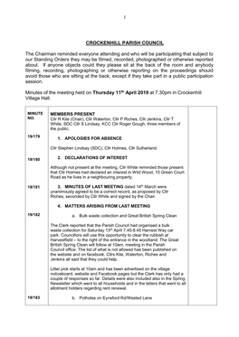 Crockenhill Parish Council