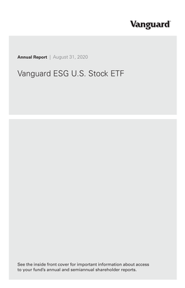 Vanguard ESG U.S. Stock ETF