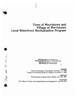 Town and Village of Morristown LWRP