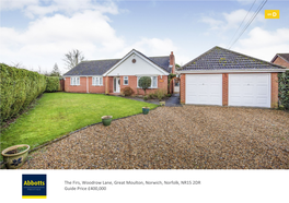 The Firs, Woodrow Lane, Great Moulton, Norwich, Norfolk, NR15 2DR Guide Price £400,000