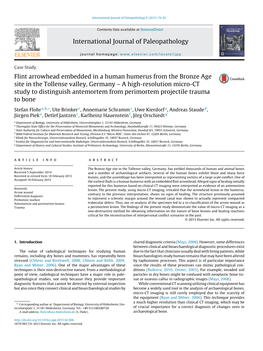 International Journal of Paleopathology 9 (2015) 76–81