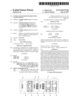 (12) United States Patent (10) Patent No.: US 9,129,271 B2 Jenrick Et Al