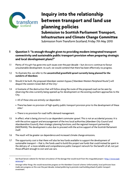 TICC Land Use Inquiry Evidence V0.5 CH