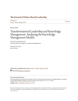 Transformational Leadership and Knowledge Management