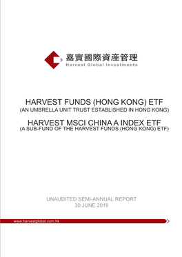 Etf Harvest Msci China a Index