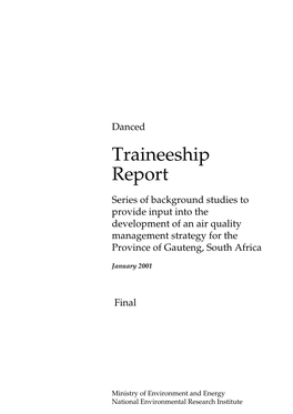 Danced Traineeship Report