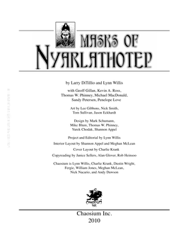 The Nyarlathotep Papers