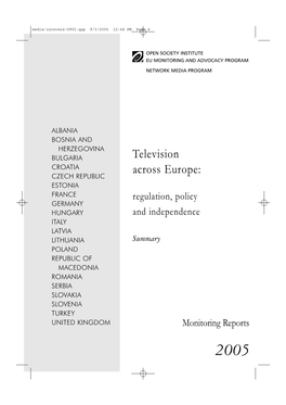 Television Across Europe