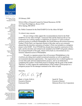 20 February 2009 NOAA Office of General Counsel for Natural