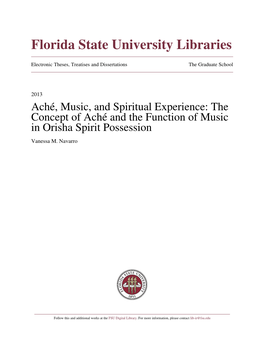 The Concept of Achã© and the Function of Music in Orisha Spirit