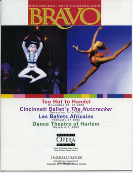 Too Hot to Handel Cincinnati Ballet's the Nutcracker Les Ballets