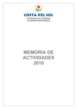 Memoria De Actividades 2010