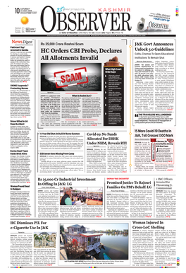 HC Orders CBI Probe, Declares All Allotments Invalid