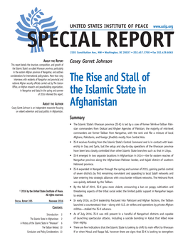 The Rise and Stall of the Islamic State in Afghanistan