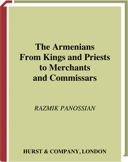 The Armenians from Kings and Priests to Merchants and Commissars