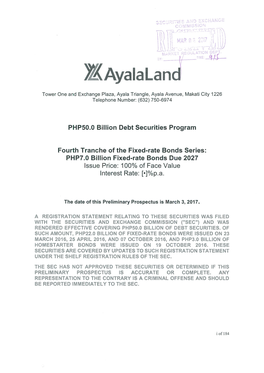 P7B Fixed-Rate Bonds Due 2027 Preliminary Prospectus