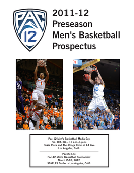 2011-12 Preseason Men's Basketball Prospectus