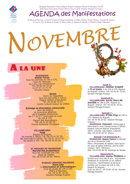 AGENDA Des Manifestations