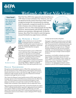 Wetlands and West Nile Virus