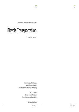 Bicycle Transportation