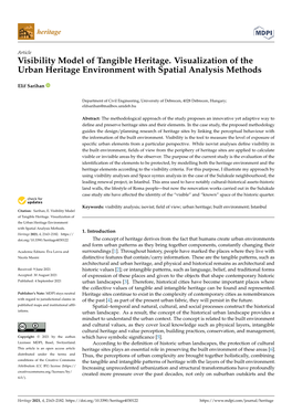 Visibility Model of Tangible Heritage. Visualization of the Urban Heritage Environment with Spatial Analysis Methods