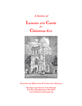 A Festival of Lessons and Carols in Preparation for Christmas