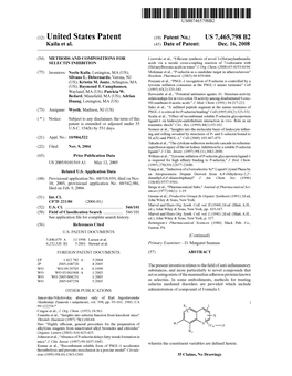 (12) United States Patent (10) Patent No.: US 7.465,798 B2 Kaila Et Al