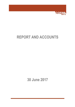 REPORT and ACCOUNTS 30 June 2017