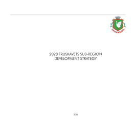 2028 Truskavets Sub-Region Development Strategy