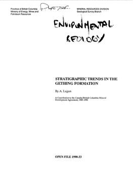 Stratigraphic Trends in the Gething Formation