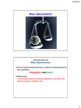 Mass Spectrometry