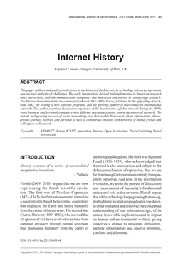 Cohen-Internet-History-2011.Pdf