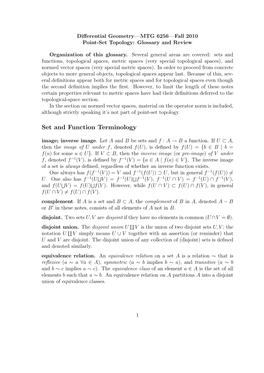 Set and Function Terminology Image; Inverse Image