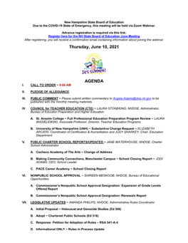 NEW HAMPSHIRE DEPARTMENT of EDUCATION Division of Educator Support & Higher Education 101 Pleasant Street Concord, NH 03301 TEL