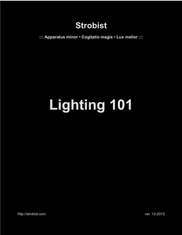 Lighting 101