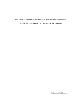 Self-Organization of Human Speech Sound Inventories