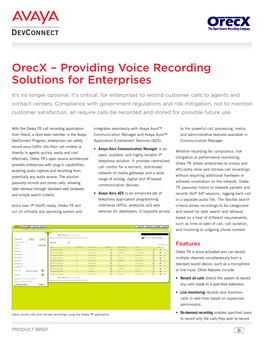 Providing Voice Recording Solutions for Enterprises