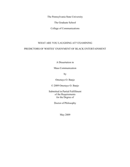 Open Banjo Dissertation2.Pdf