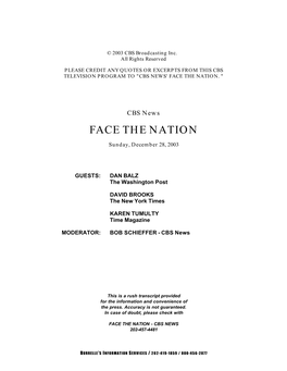 Face the Nation