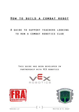 How to Build a Combat Robot V1.2.Pdf