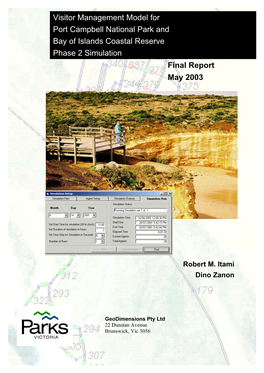 Visitor Management Model for Port Campbell National Park and Bay of Islands Coastal Reserve Phase 2 Simulation Final Report May 2003