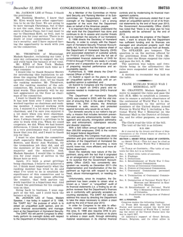 Congressional Record—House H6733